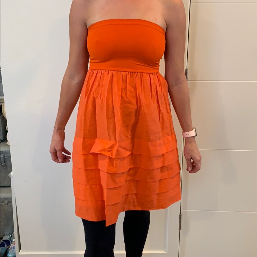 Theory orange dress